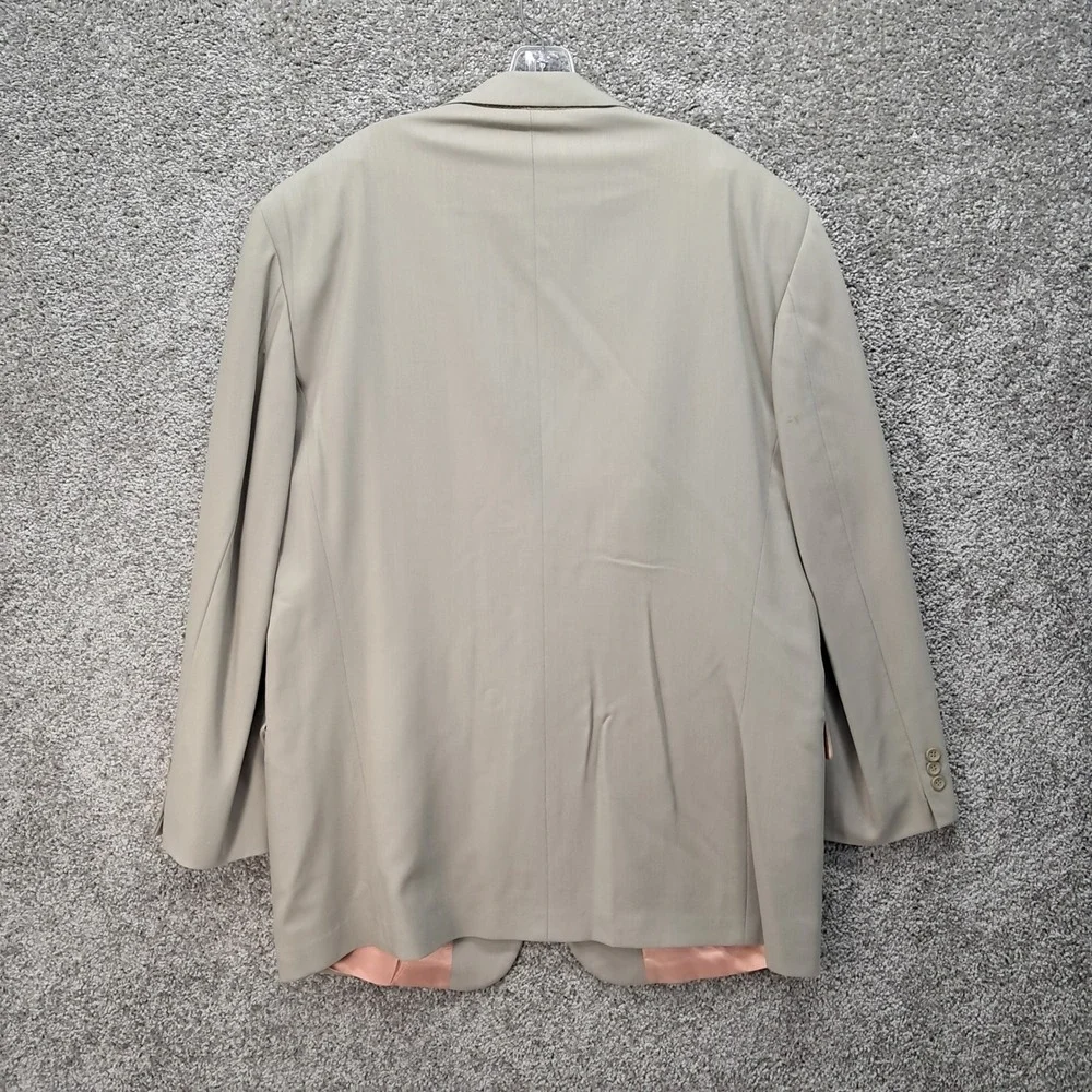 Dani DG Moda Maschile Mens Tan 100% Pure New Wool 3 Button Blazer Jacket